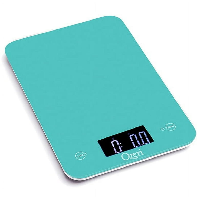 Touch Professional Digital Kitchen Scale (12 lbs. Edition), Tempered Glass in Elegant Black