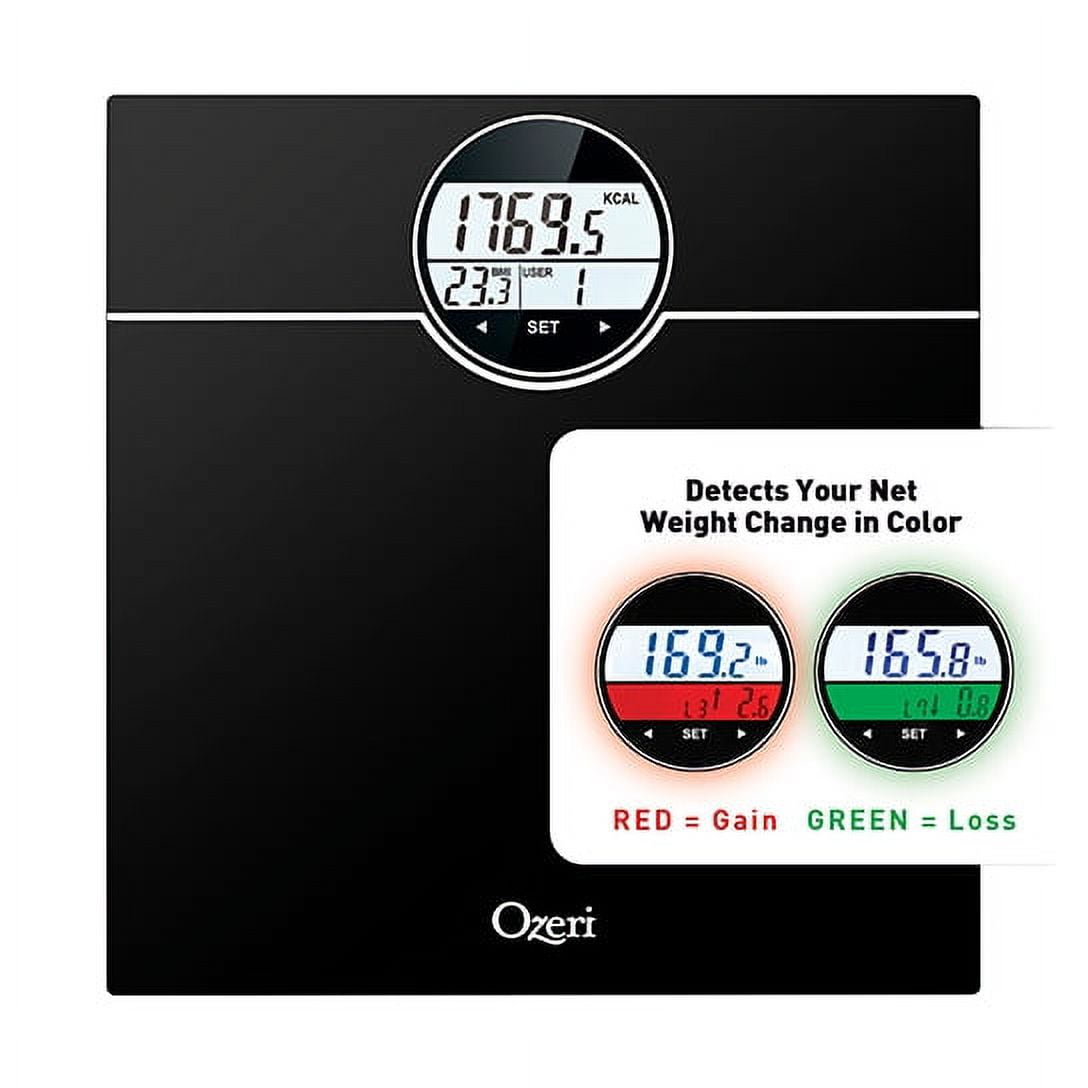 Ozeri WeightMaster 440 lbs Body Weight Scale with BMI, BMR and 50 gram