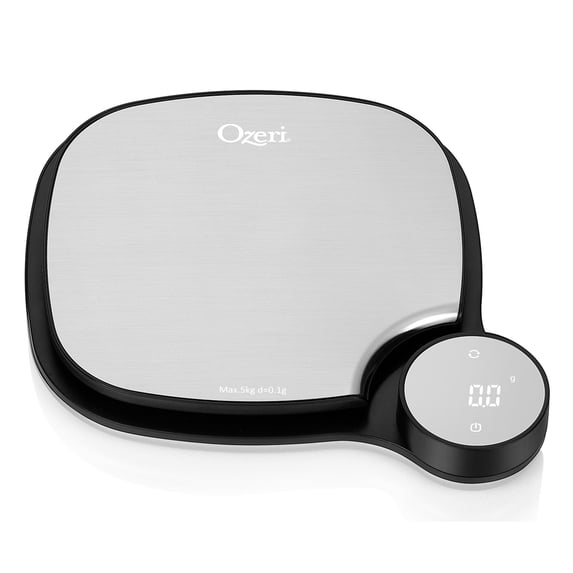 Ozeri ZK26 Kitchen Scale in Stainless Steel, with 0.1 g (0.01 oz) Weighing Technology