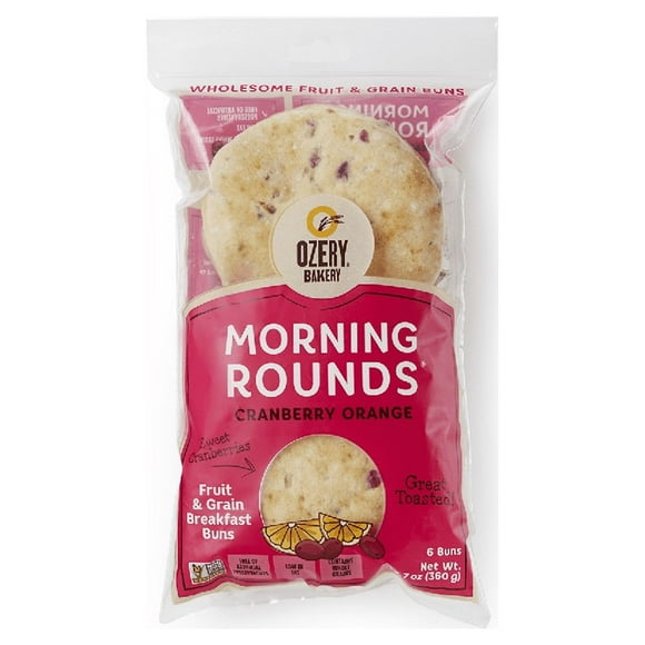 Ozery Bakery Cranberry Orange Morning Round Buns, 12.7oz, (pack of 6)