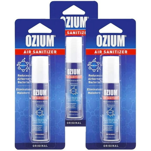Ozium Air Sanitizer 0.8 oz Spray, Original 3-PACK