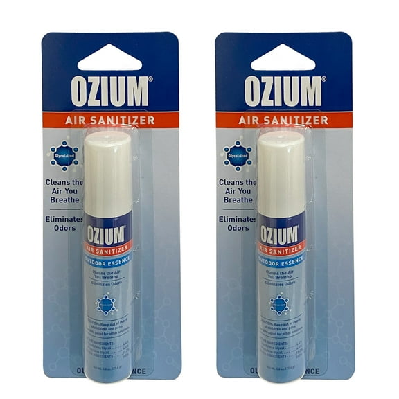 Ozium Air Sanitizer 0.8 oz Spray, Outdoor Essence, 2 Pack