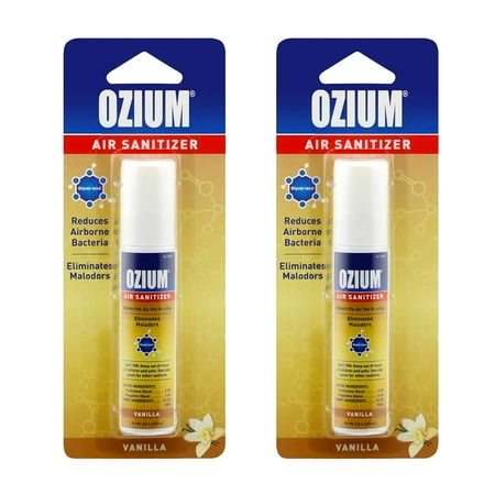 Ozium Air Sanitizer 0.8 oz Spray, Vanilla Scent 2-PACK