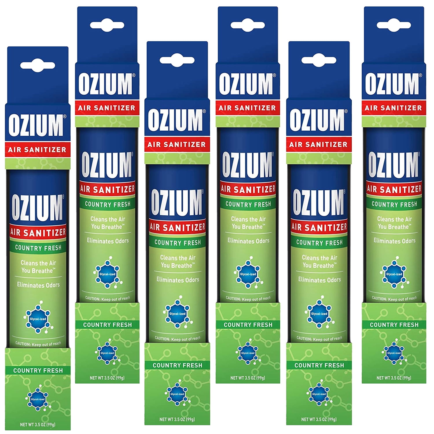 Ozium Air Sanitizer 3.5 oz. Ozium Spray, Country Fresh (6PACK