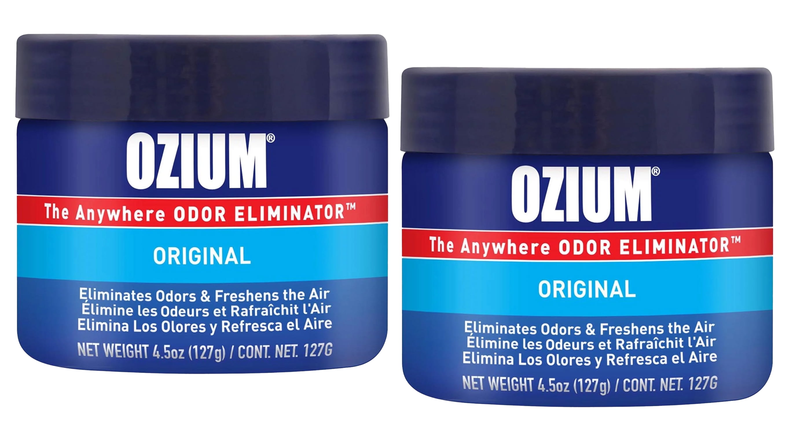 4 PC Ozium 0.08oz Air Sanitizer Spray New Car Scent Odor Eliminator Freshener