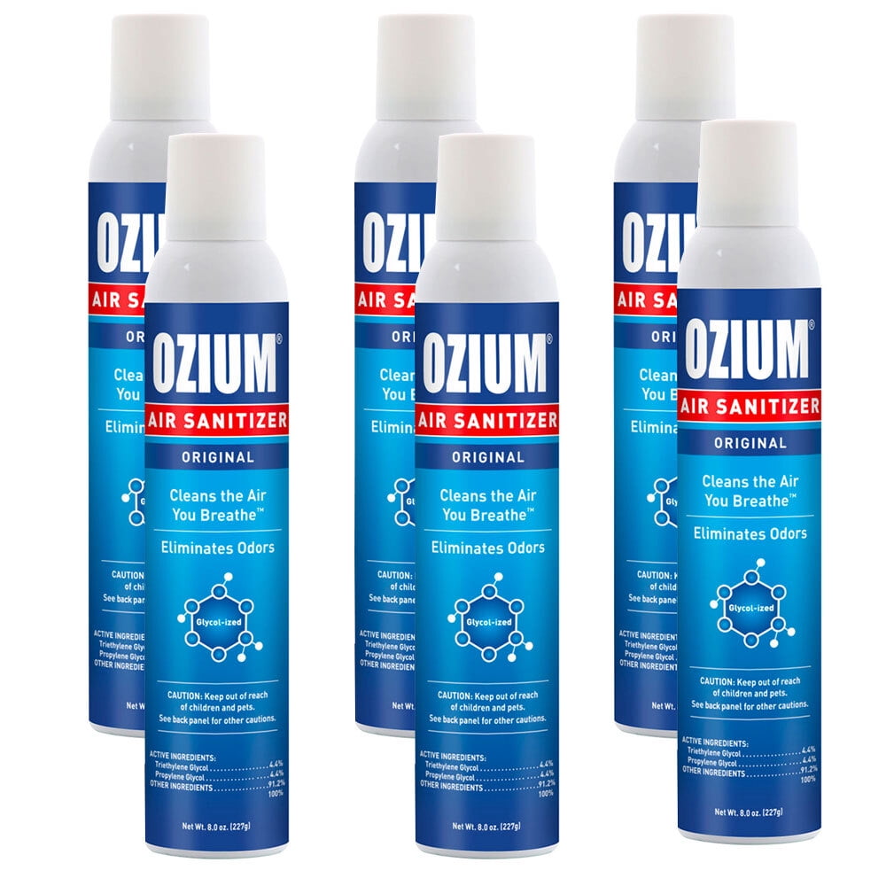 Ozium Air Sanitizer 8 Oz. Spray (Pack of 6)