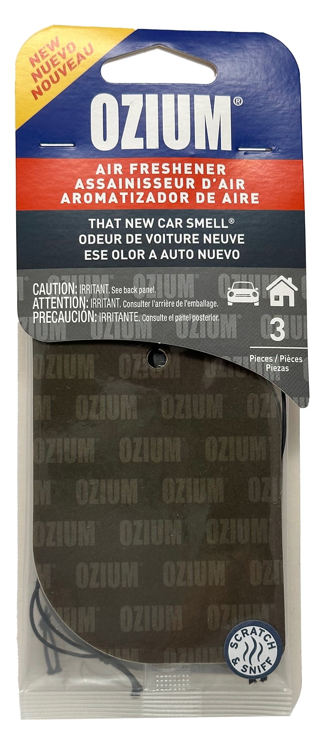 Ozium Paper Hanging Car Air Freshener with Odor Eliminator for Car