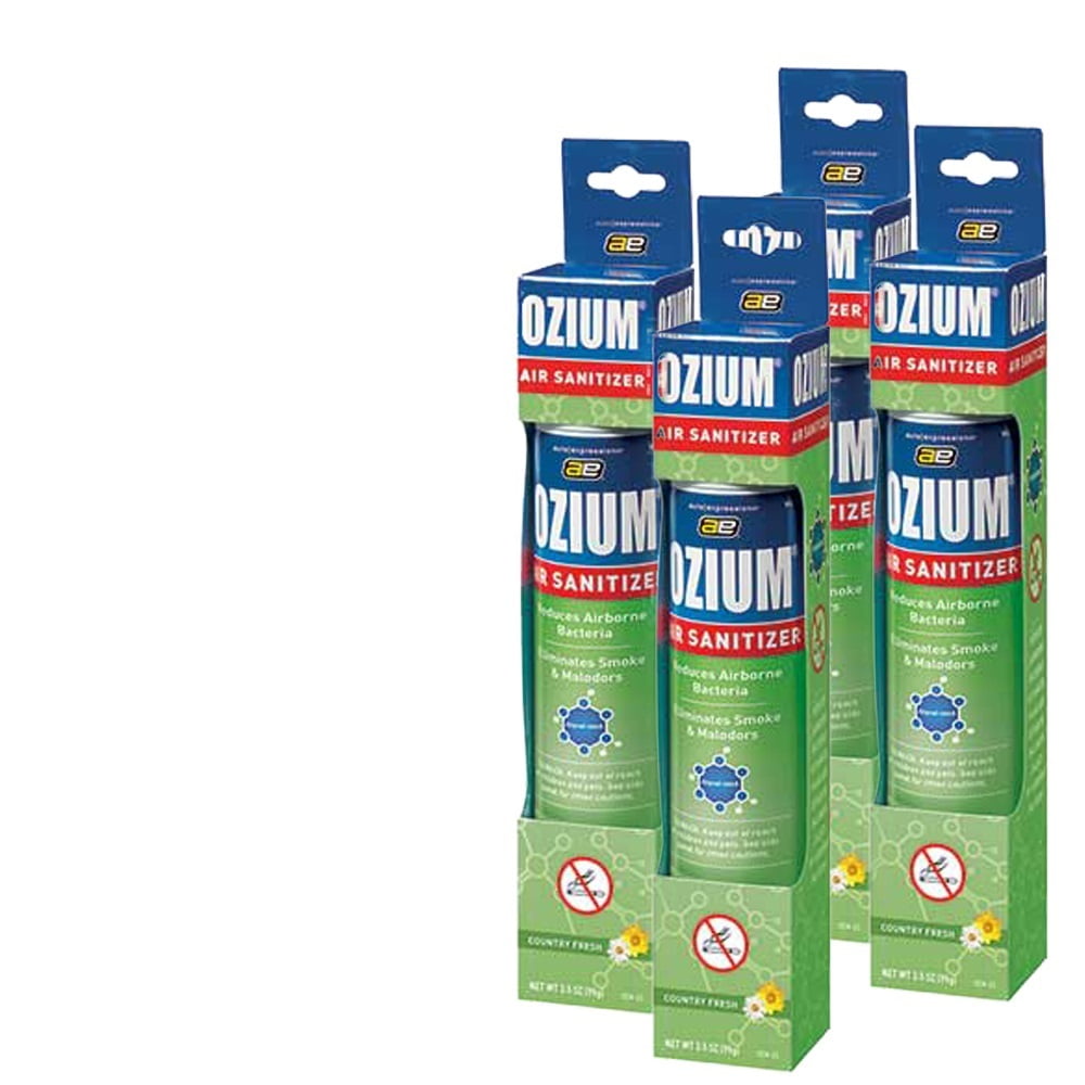 Ozium Spray 3.5oz Ozium Air Sanitizer, Country Fresh (4-Pack) - Walmart.com