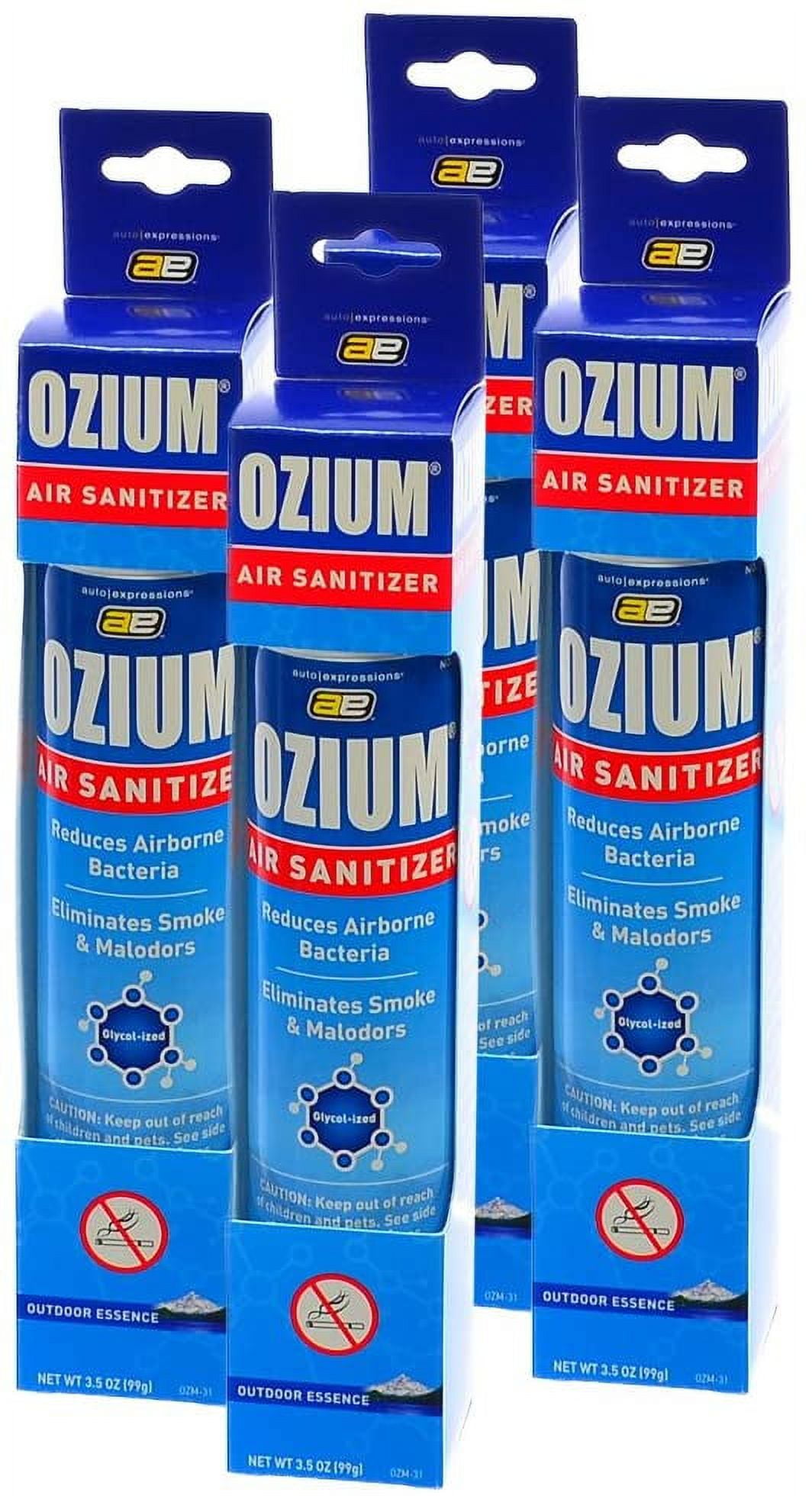 Ozium Spray 3.5oz Ozium Air Sanitizer, OUTDOOR ESSENCE (4Pack