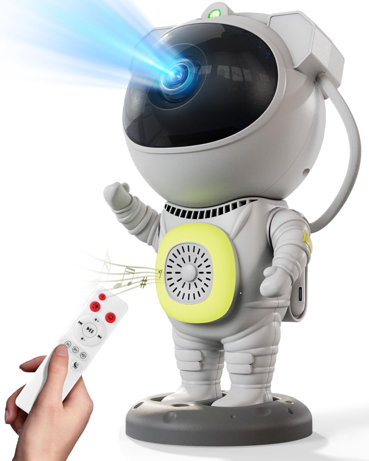 Ozmatip Galaxy Projector Astronaut Star Projector Night Light with Bluetooth Speaker, 8 Nebula Effects, Ceiling Projector for Bedroom, Kids Room, Room Decor, Gift for Kids & Adults