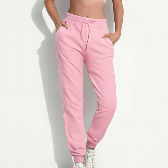 Ozmmyan Women’s 2-Pack Jogger Sweatpants with Pockets – Drawstring Lounge and Athletic Track Pants for Home, Workout, Travel, S-3XL