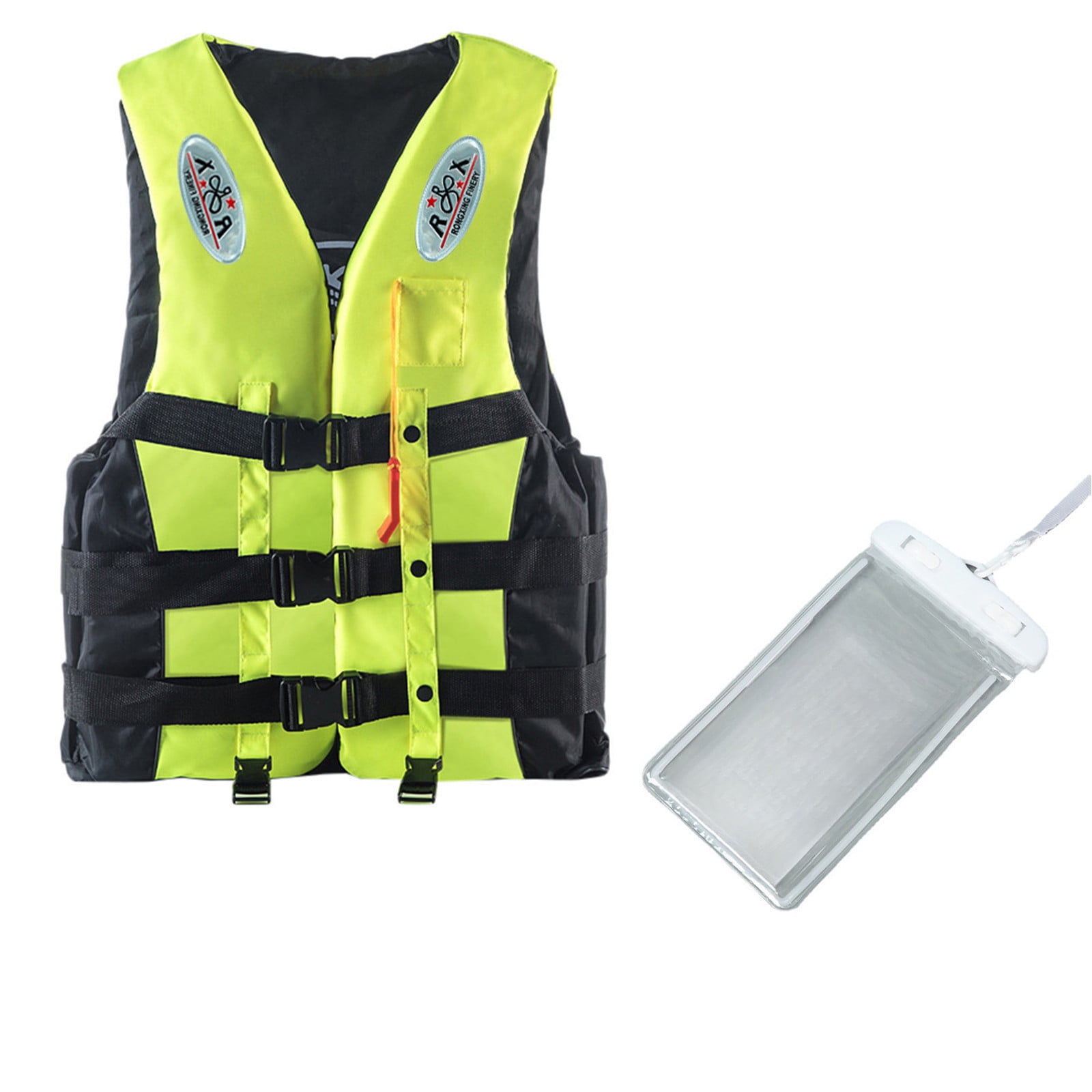 Ozmmyan Adults Life Jacket Aid Vest Kayak Ski Buoyancy Fishing