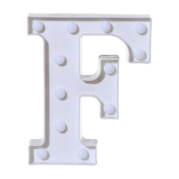 Ozmmyan Alphabet LED Letter Lights Light Up White Plastic Letters Standing Hanging A-M & Christmas Blow ups on Clearance