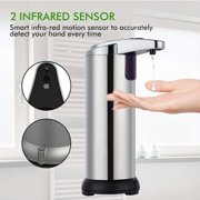 Ozmmyan Automatic Soap Dispenser, Touchless 3-Level Adjustable Hand Sanitizer Dispenser, Equipped Upgraded Waterproof Base Infrared Sensor, Stainless Steel Liquid Soap Up to 35% off