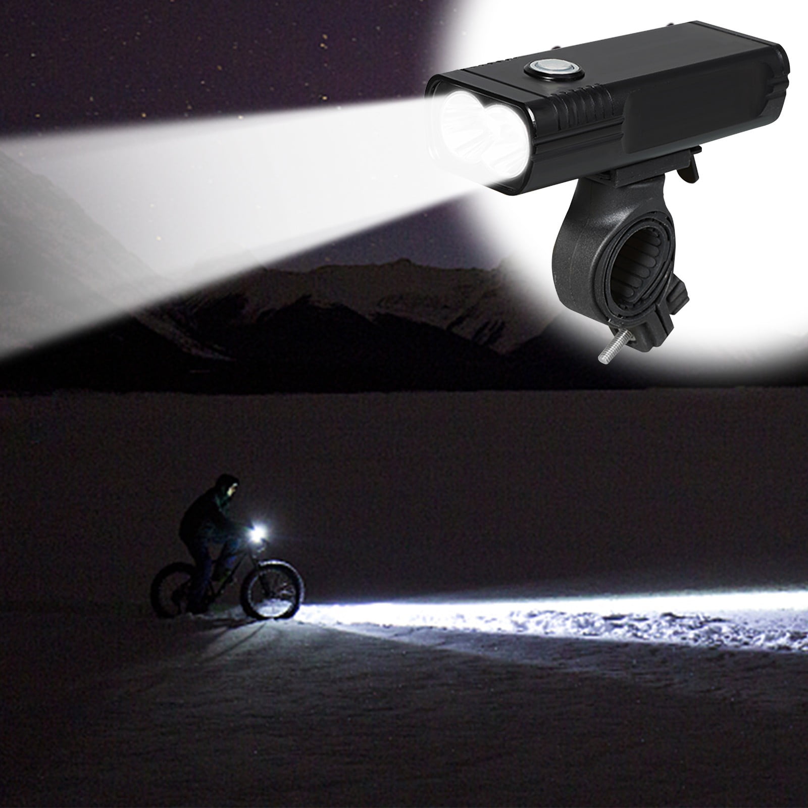 Ozmmyan Bicycle Headlights Charging High Light Flashlights Cycling Equipment Bicycle Night