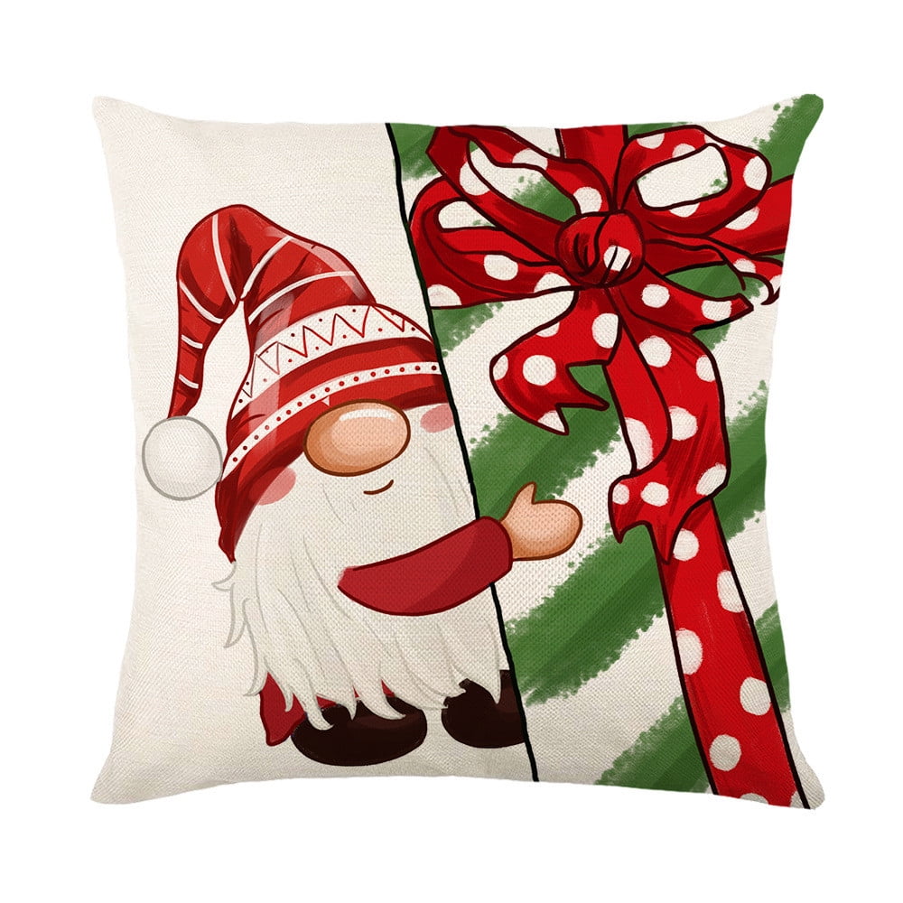 Ozmmyan Christmas Cushion Covers 18x18 Christmas Decorations Snowman