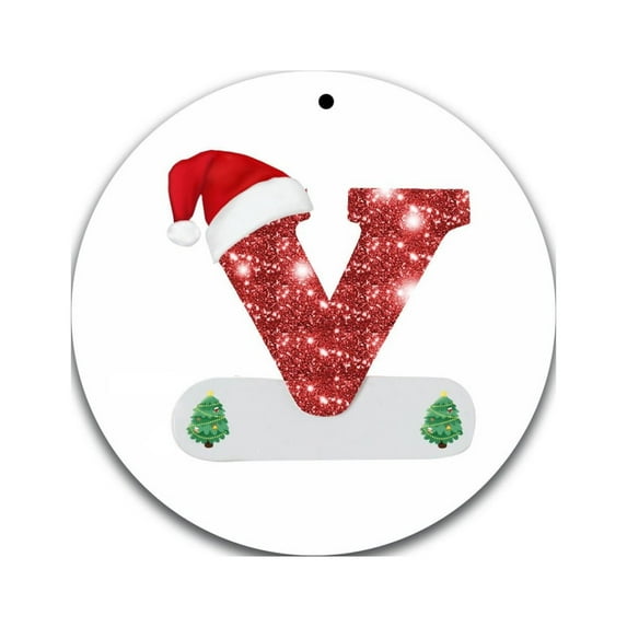 Ozmmyan Christmas Gift Christmas Alphabet Decorations Personalized For Gift Christmas Tree Hanging Ornament DIY Decorations