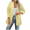 thumbnail image 1 of Ozmmyan Fashion Women Casual Pockets Long Sleeve Casual Solid Coat Cardigan Blouse, 1 of 8