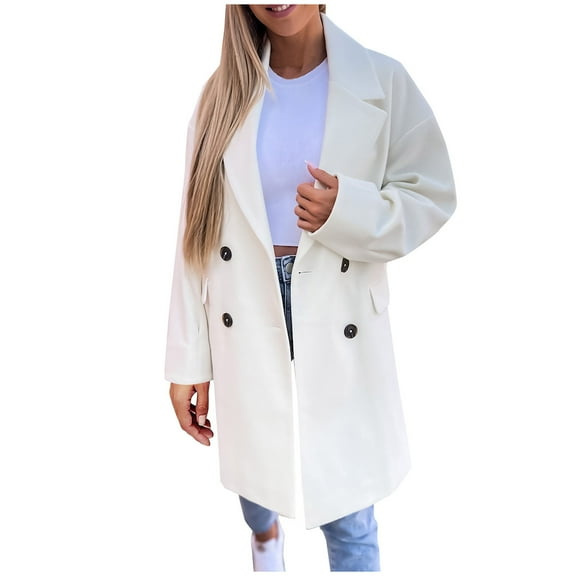 Ozmmyan Fashion Womens Warm Faux Coat Cardigan Winter Solid Long Sleeve Outerwear