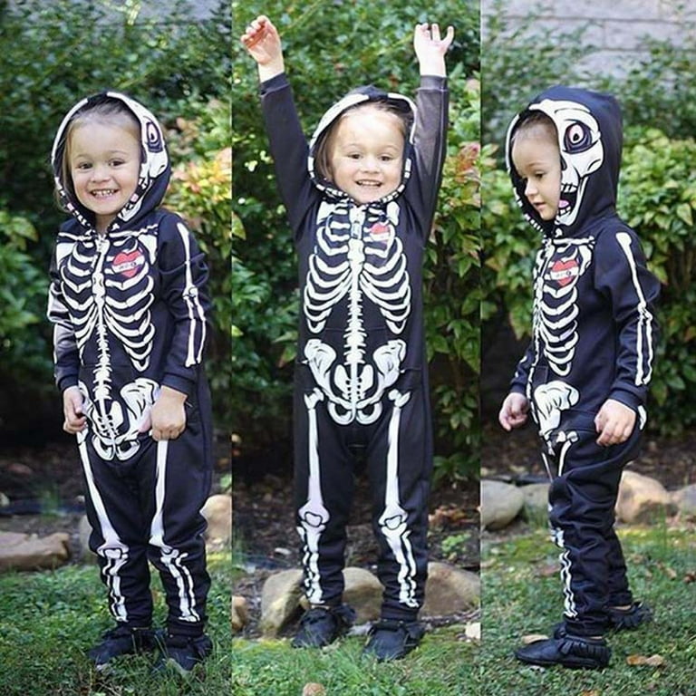Skeleton Infant Costume Romper Jumpsuit for Halloween Skeleton Infant Costume Romper Jumpsuit for Halloween
