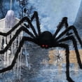 thumbnail image 1 of Ozmmyan Halloween Spider Outdoor Party Spider Decoration Festival Decoration Tricky Props Plush Big Spider Halloween Decorations Clearance, 1 of 9