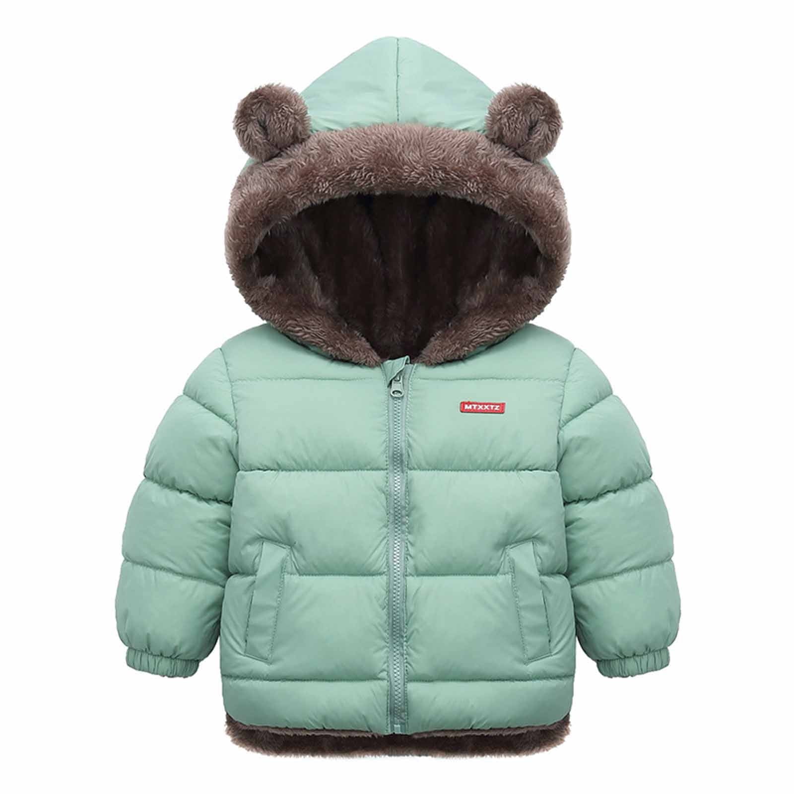 Ozmmyan Kids Warm Lining Fall Winter Jacket Water Resistant Windproof ...