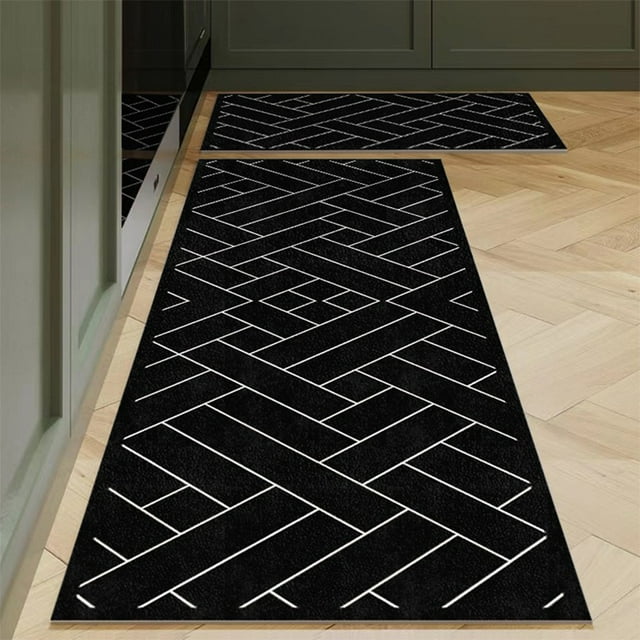 Ozmmyan Kitchen Mat, 2pcs Kitchen Rugs, Cushioned Kitchen Mats For