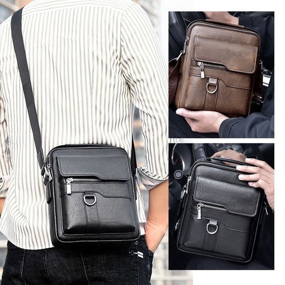 Ozmmyan Men’s Portable Messenger Bag,One Shoulder Storage Bag Gifts for Him Clearance