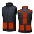 thumbnail image 1 of Ozmmyan Plus Size Heated Vest for Women and Men, Electric Heating Vest Insulated Apparel, Front and Back with 9 Heating Area, 3 Modes of Heating, Washable, Winter Clearance Sale, 1 of 9