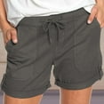 thumbnail image 1 of Ozmmyan Plus Size Womens Drawstrings Shorts Casual Loose Wide Leg Athletic Shorts Workout Shorts Comfy Elastic Waist Summer Shorts Pants with Pockets, 1 of 6