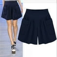 thumbnail image 1 of Ozmmyan Plus Size Womens Shorts Casual Wide Leg Loose Shorts Comfy Elastic Waist Summer Shorts Pants with Pockets, 1 of 7