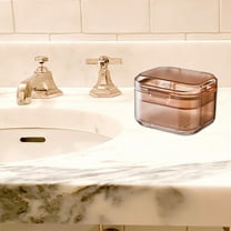 Ozmmyan Portable Denture Box, 3 Layer Denture Cup With Filter Denture Bath Box Small Retainer Cleaner Box Mouth Guard Braces Travel Container For Storage And Soaking Sales Today Cclearance