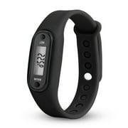 Ozmmyan Run Step Watch Bracelet Pedometer Calorie Counter Digital LCD Walking Distance Fashion Gifts Deals Black Watches for Men Womens Savings