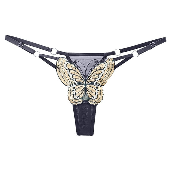 Ozmmyan Sexy Underwear for Women, Plus Size Lace Sheer Lingerie Panties Lace Knickers Briefs Underwear Thong for Women Naughty for Play, Gift, on Clearance