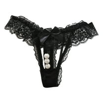 Ozmmyan Sexy Underwear for Women, Plus Size Lace Sheer Lingerie Panties Lace Knickers Briefs Underwear Thong for Women Naughty for Play, Gift, on Clearance