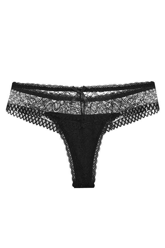 Sexy Underwear for Women, Plus Size Lace Sheer Lingerie Panties Lace Knickers Briefs Underwear Thong for Women Naughty for Play, Gift, on Clearance