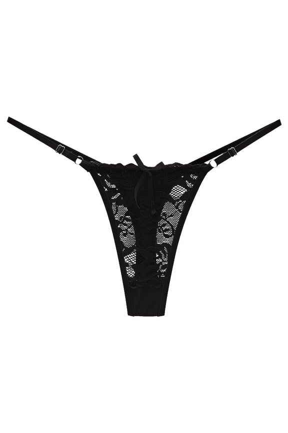 Sexy Underwear for Women, Plus Size Lace Sheer Lingerie Panties Lace Knickers Briefs Underwear Thong for Women Naughty for Play, Gift, on Clearance