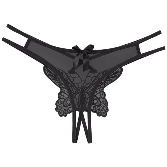 Ozmmyan Sexy Underwear for Women, Plus Size Lace Sheer Lingerie Panties Lace Knickers Briefs Underwear Thong for Women Naughty for Play, Gift, on Clearance