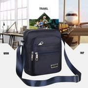 Ozmmyan Six Layer Zipper Single Shoulder Messenger Bag Business Bag Wallet Clearance