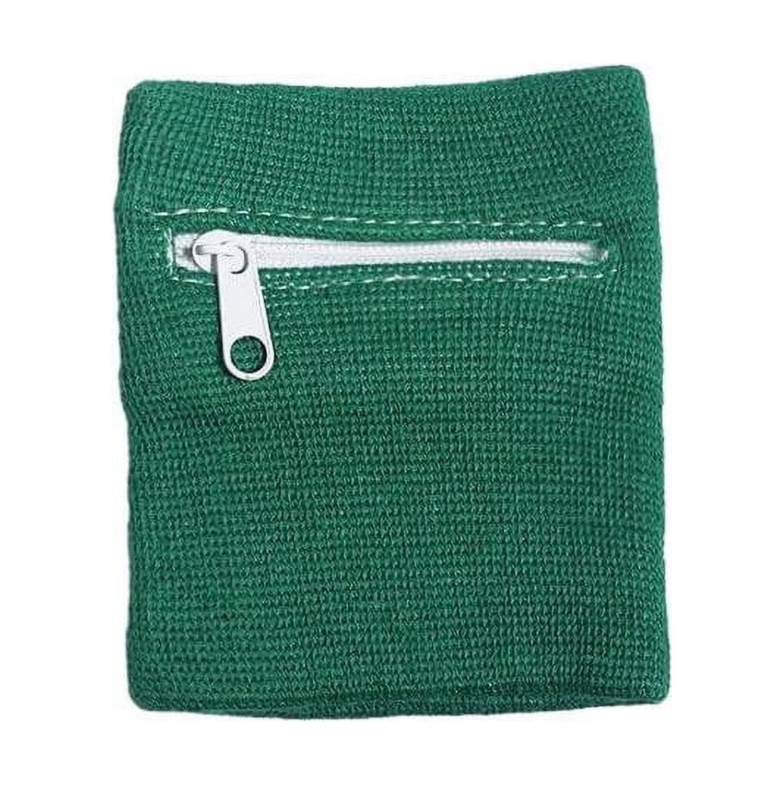 Ozmmyan Sport Wristband Zipper Workout Wallet Wrist Bag Breathable Pocket Sweatband Wrist Wallet