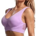 thumbnail image 1 of Ozmmyan Sports Bras for Women Padded High Impact Workout Bras for Women Yoga Bras Large Size Air Bra, Comfortable Mesh Sports Bra for Women Mesh Breathable Cool Full Support Everyday Bra, 1 of 9