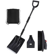 Ozmmyan Three In One Stainless Steel Snow Shovel Removable Retractable Vehicle Snow Shovel In Winter (including Cloth Bag Version) Great Kitchen Deals