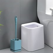 Ozmmyan Toilet Bowl Brush And Holder,Compact Toilet Cleaner Brush Set For Bathroom Deep Cleaning,Compact Size For Storage And Organization Dorm Room Essentials Early Access Deals Blue