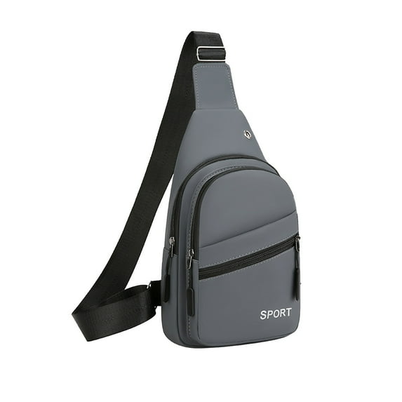 Ozmmyan Unisex Crossbody Sling Bag - Large Capacity Anti-Theft Design with USB Port, Adjustable Strap, Lightweight Nylon for Travel/Hiking/Gym/Sports Organizer Clearance under $5