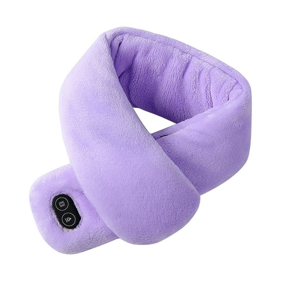Ozmmyan Unisex Long Rechargeable Heating Scarf Dual Control Intelligent Heating Neck Support Vibration Massage Scarf