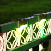 Ozmmyan Wall Light Solar Power PIR Motion Sensor Wall Light Outdoor Garden Lamp 4pc Clearance