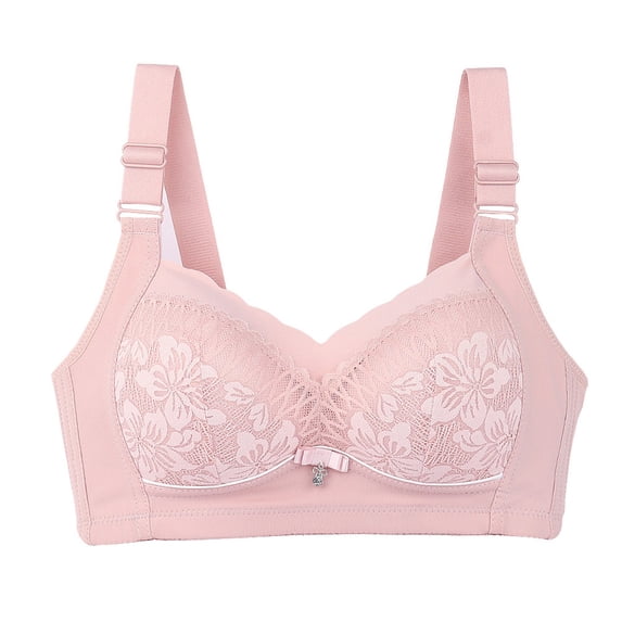Ozmmyan Wirefree Bras for Women ,Plus Size Adjustable Shoulder Straps Lace Bra Wirefreee Extra-Elastic Bra Active Yoga Sports Bras 342B/C-42B/C, Summer Savings Clearance