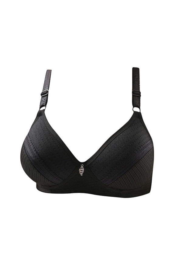 Wirefree Bras for Women ,Plus Size Adjustable Shoulder Straps Lace Bra Wirefreee Extra-Elastic Bra Active Yoga Sports Bras 36B/C-46B/C, Summer