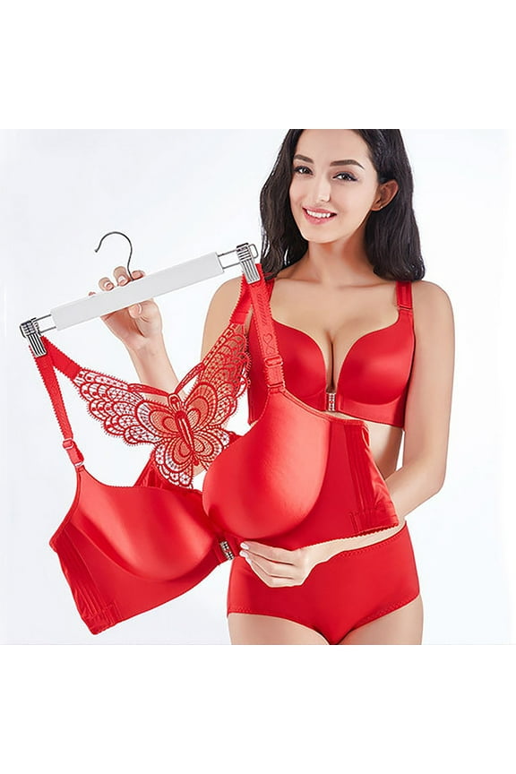 Ozmmyan Wirefree Bras for Women ,Plus Size Front Closure Lace Bra Wirefreee Extra-Elastic Bra Adjustable Shoulder Straps Sports Bras 34C-52D, Summer