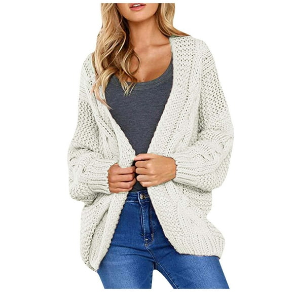 Ozmmyan Women's Fashion Cardigan Sweater Outwear Coat Long Sleeve Winter Coat